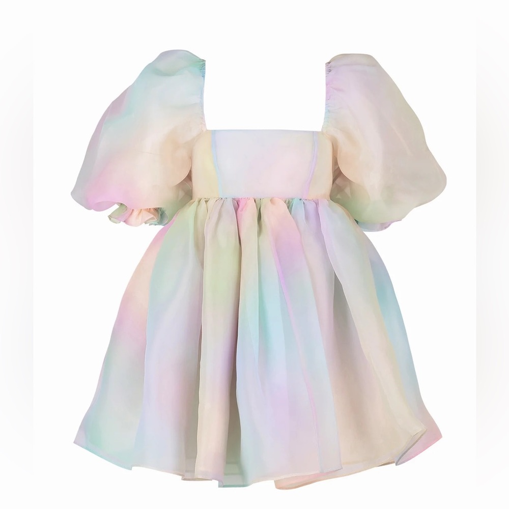 Selkie The Rainbow Puff Dress